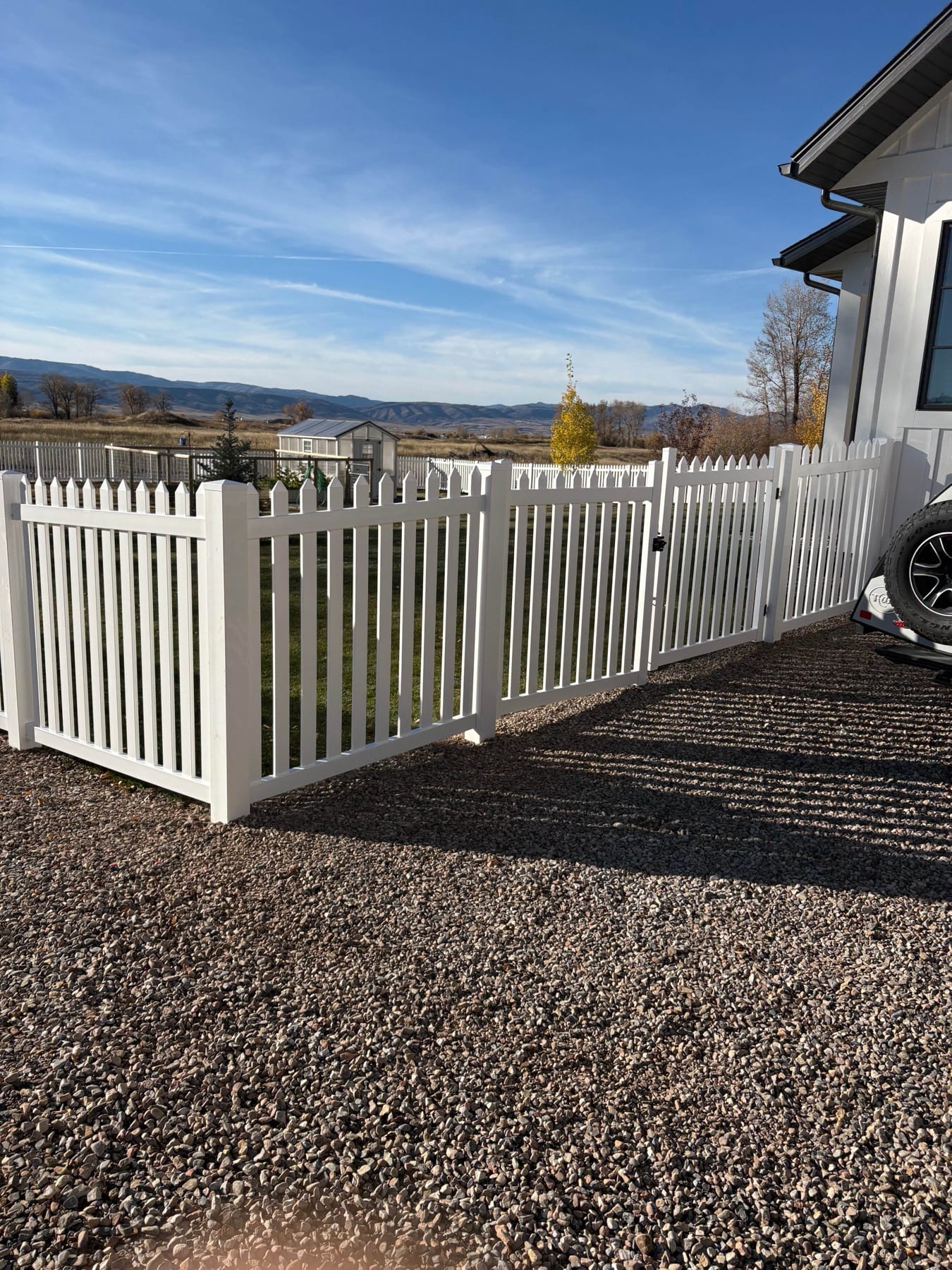 White Picket Fence & Gravel Landscaping - Image 3